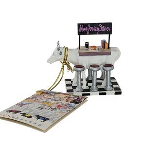 Cow Parade Mini Moo Jersey Diner #23120 *REPAIRED*